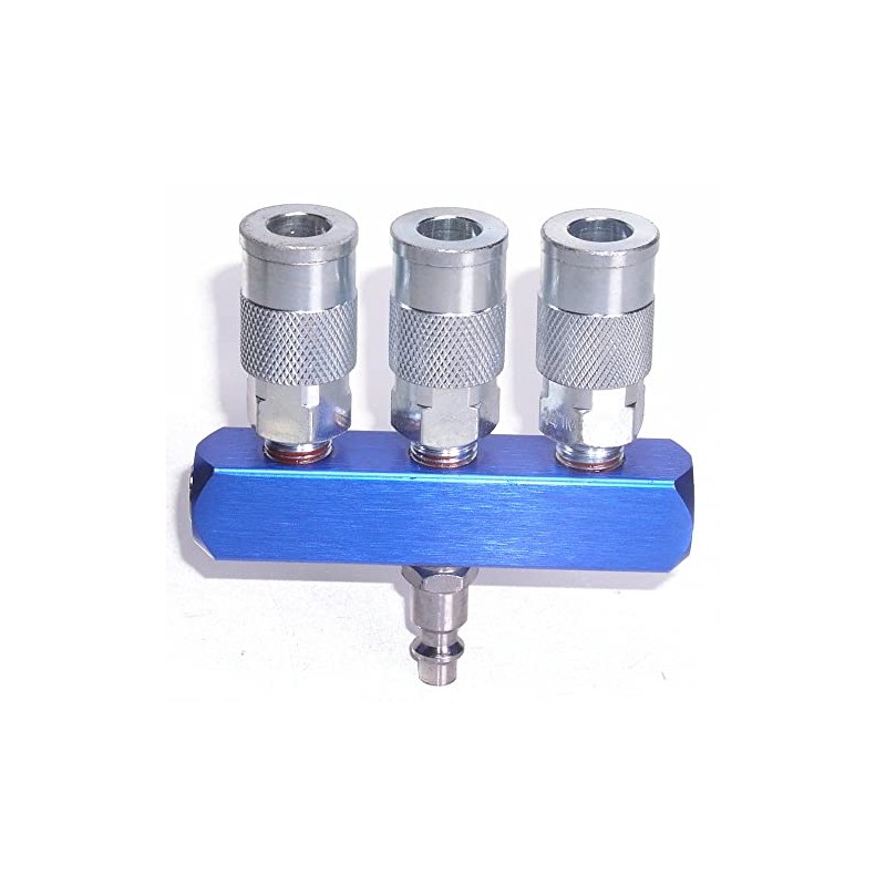 Canadian Tool and Supply Air Manifold 3-Way Line Splitter 1/4-inch