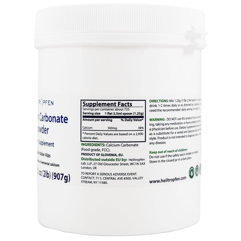 Calcium Carbonate Powder | 2 Pound - 907 g |