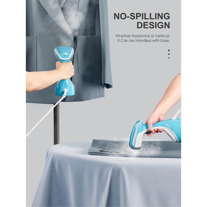 Reemix Steamer for Clothes, Folding Handheld Design Garment Wrinkles Remover,