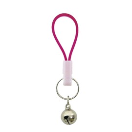 [Mode Delacasa] Mitsuki Lock Key Holder, Includes Bell, Clear, Pink, Black, Blue, 1 Single Item, Color Not Specified, Made in Japan, Clear, Pink, Black, Blue