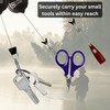 CIRCE CARE Retractable Multitool Holder Heavy Duty-Keychain, Carabiner Badge Holder