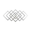 Sagebrook Home 40" Diamond Metal Wall Decor, Silver, Wb