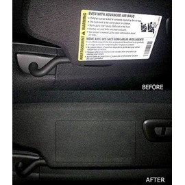 C7 Corvette Stingray/Z06/Grand Sport 2014+ Airbag Warning Cover Overlays - OEM Fabric (Pair)