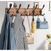 Kuhome Coat Rack Wall Mount Wooden Hat Rack for Wall