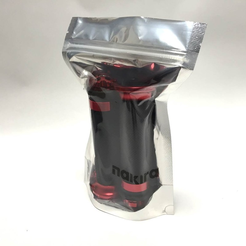 nakira Bike Grip, Rubber, Aluminum, Bar End, General Purpose, Hex