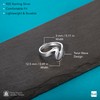 Amberta 925 Sterling Silver Wave Ring Women's Wave Ring 925