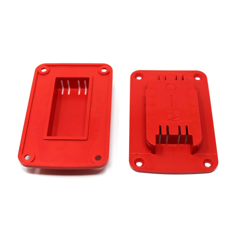 JSP Manufacturing Red Plastic Power Tool Holder Mount for Milwaukee