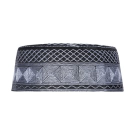 IBLUELOVER Muslim Hat Male Prayer Hat Islam Hat Turkish Arabia Cap Ramadan Cap Embroidered Prayer Hat Man Muslim Headpiece Eid Decoration Men's Beanie Hat, darkgray