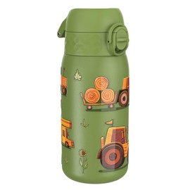 ION8 Borraccia Inox Leggero per Bambini, 400ml, Non Isolato, a Prova di Perdite, Facile da Aprire, Serratura Sicura, Lavabile in Lavastoviglie, Facile Pulizia, Durevole e Antigraffio,Macchine Agricole