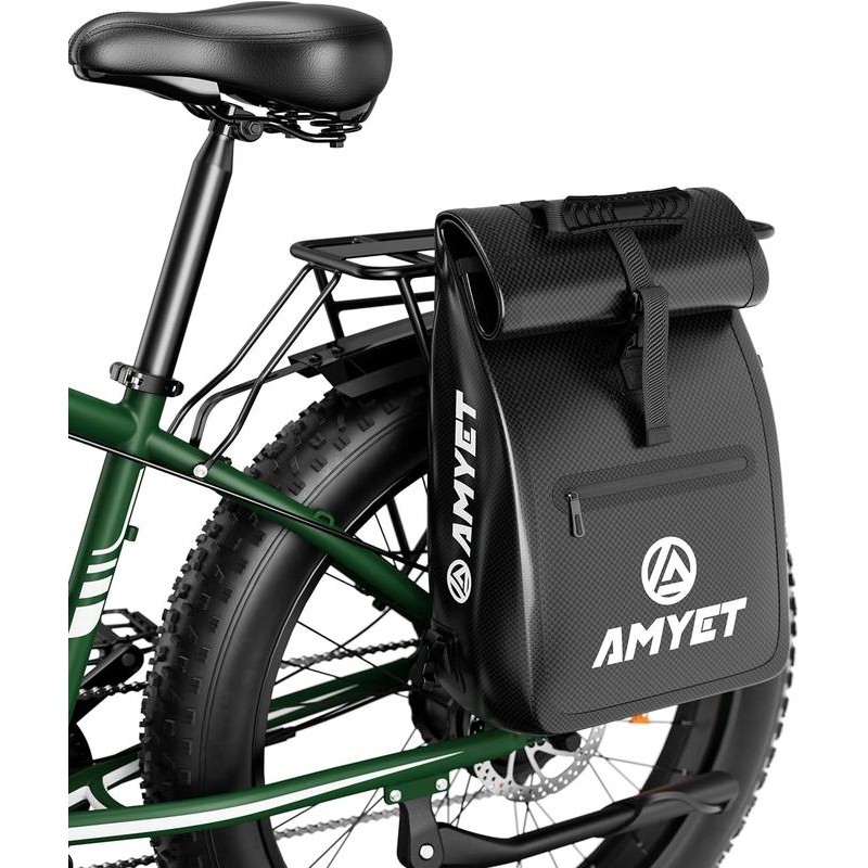 AMYET Bike Rear Pannier Bag Cycling Rear Rack Waterproof Storage