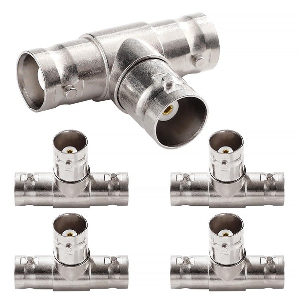 KUOQIY 5 pieces 3-way BNC female to female adapter, BNC