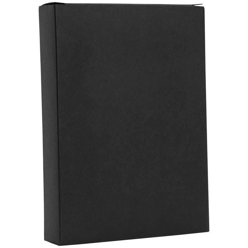 4" x 6" Black Leather Self-Stick Photo Album - Holds