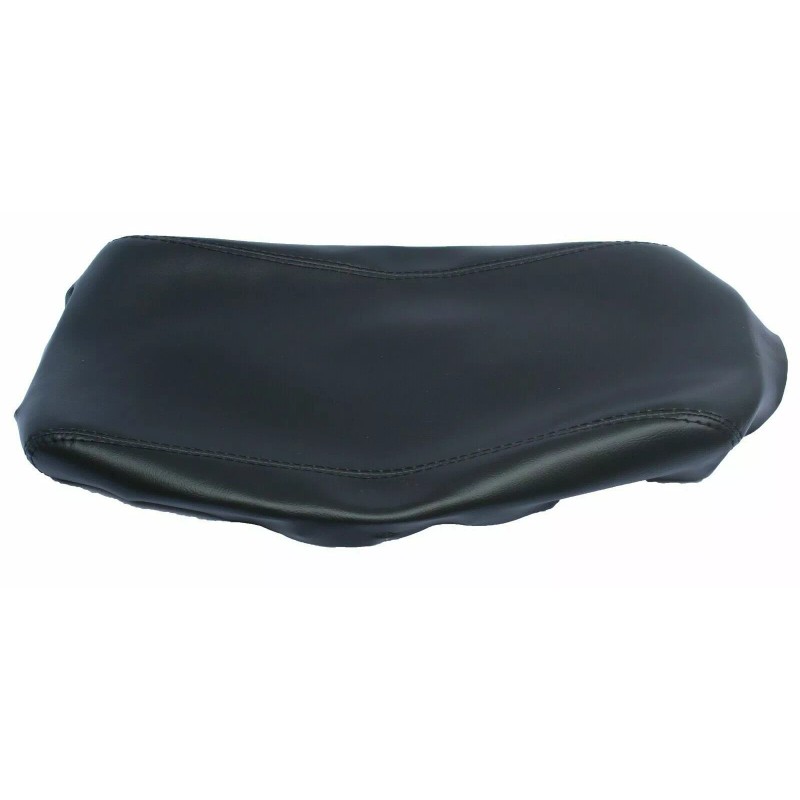 Kar Designers Real Leather Black Center Console Lid Armrest Cover