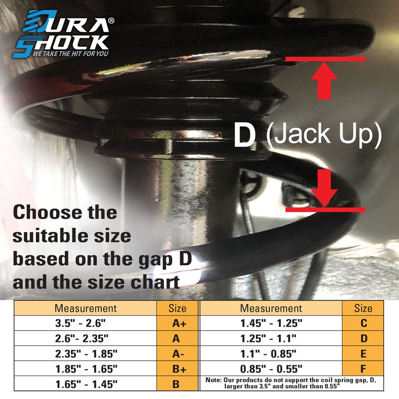 DuraSHOCK Coil Spring Spacer for Vehicle, Comes with Different Series