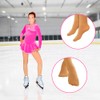 ChloeNoel Figure Skating Footed Tights TF8830, Light Tan W/ Crystal