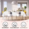 D&Z White Disposable Plastic Tablecloth for Rectangle Tables - 6