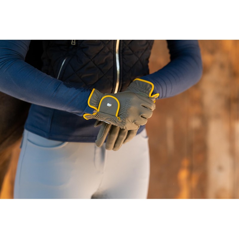 ROECKL Handschuhe MALTA Roeck grip -bicolour-, schwarz/mokka, 8