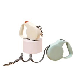 Retractable and Adjustable Dog Lead | Strong Automatic Leader, Contemporary Stylish Pastel Colour and Lightweight Design | Comfortable Handle for Walking Small or Medium Dogs (Green)