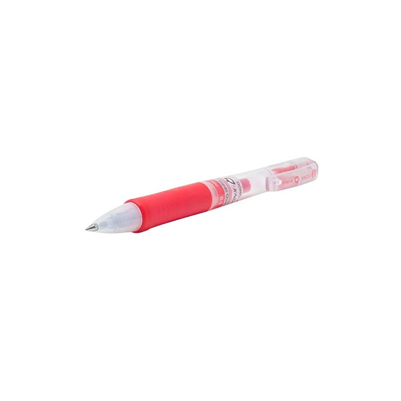 DONG-A Q-Knock Retractable Gel Ink Pen, 0.5mm, Dozen Box, Red