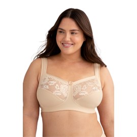 Miss Mary of Sweden Lovely Lace bügelloser Komfort-BH aus Baumwolle Beige 85F