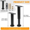 LVOERTUIG 4 Pcs Adjustable Height Bed Support Legs, 7.09-11.81 Inch,