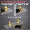 Hamolar 3 Pack 150 AMP ANL Fuse Holder Kit 0/2/4/8