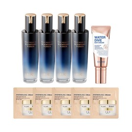 AHC Basic Expert EX Toner 130ml x4 + Cellabo Sunscreen Season 2 60g + 5 Jasper Samples / AHC 기초 엑스퍼트 EX 토너 130ml x4 + 셀라보 선크림 시즌2 60g + 쟈스샘플 5매