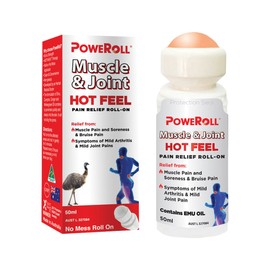 Poweroll Hot Emu Massage Oil Roll On 50ml