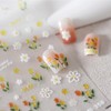 Neepoms Tulips Flower Nail Stickers 5D Jelly Nail Decals Nail
