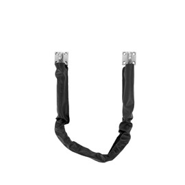 Don-Jo HDCC-3012 Steel Heavy Duty Crash Chain with Gray Vinyl Cover, Satin Chrome Plated, 30-1/2" Length (Pack of 1)