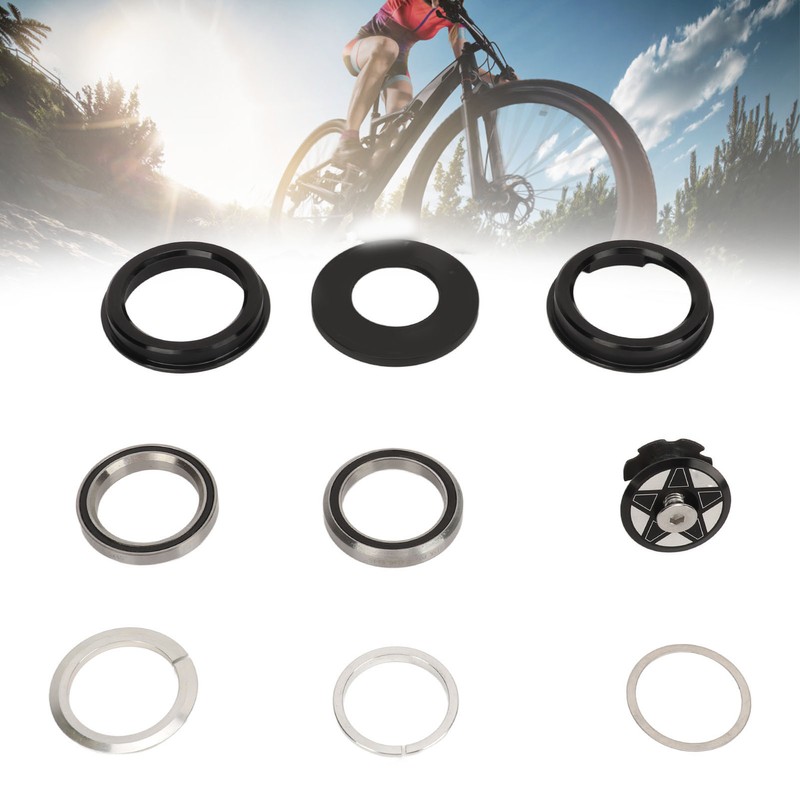 Bike Headset Bike Fork Bowls Set Aluminum Alloy Bike Front