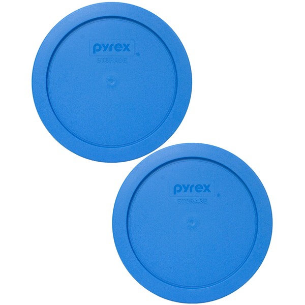Pyrex 7201-PC Marine Blue Round Plastic Food Storage Replacement Lids