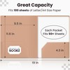Sooez 6Pack Folders with Pockets, Pocket Folders with Extra Labels,