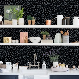 Jeweluck Black and White Peel and Stick Wallpaper Modern Contact Paper 17.7inchx393.7inch Stripe Wallpaper Peel and Stick Removable Self Adhesive Wallpaper for Bedroom Waterproof Decorative Vinyl