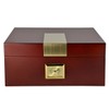 La Cubana Cherry Wooden Cigar Humidor with Golden Metal Holds