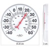 infactory Wall Thermometer: Bimetal Thermometer for Indoor and Outdoor Use,