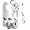 Litensh Mailbox Lock 25mm, Cabinet Cam Lock with Key Alike,