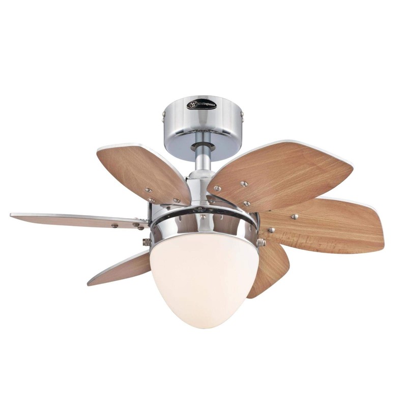 Westinghouse Lighting 7236900 Origami Indoor Ceiling Fan with Light, 24