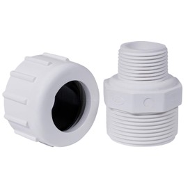 Midline Valve 587DB012 PVC Compression x Male Adapter Pipe Fitting; 1/2 in.; White Plastic