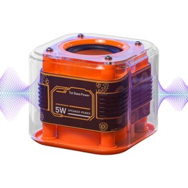 Transparent Speaker,Portable Subwoofer Home Stereo Speakers | Smart Players for Bedroom Hiking Bike Biking Shower Beach Offices Car Garage Bonfire Nights Parties Yard
