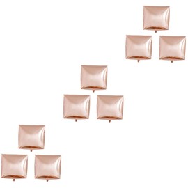 jojofuny 9pcs Rose Foil Balloons Cube Shape Party Supplies for Weddings Birthdays Festivals Boys and Girls Events Unique Decorations for Memorable Celebrations