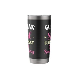 Glamping Squad Classy Sassy Glamper Glamorous Camping Camper Stainless Steel Insulated Tumbler
