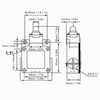 2PCS Momentary Limit Switch Self Reset Plunger Electrical Travel Switch