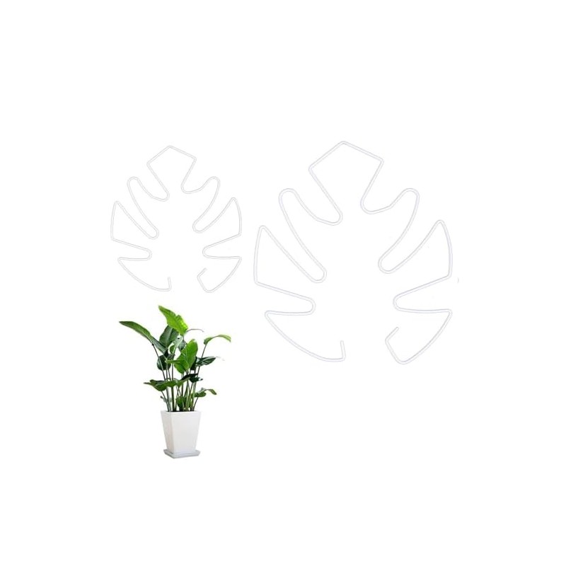Monstera Plant Support 2pcs, 2 Size Monstera Shaped Plant Stand,