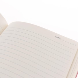 Graphique Rose Vegan Leather Journal, Diary Notebook for Writing, 192 Lined Pages, La Petite Press Collection, 6” x 8”