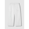JAJU/JAJU Women's Square-textured Easy Banding Pants_White