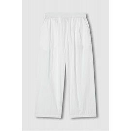 JAJU/JAJU Women's Square-textured Easy Banding Pants_White