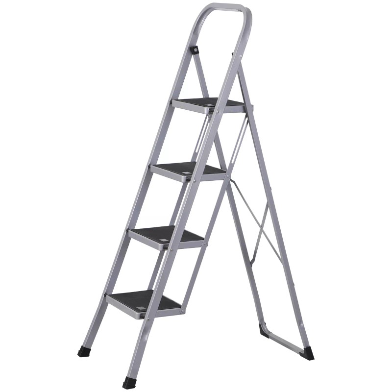 SEGAWE 4 Step Ladder Folding Step Stool with Wide Anti-Slip