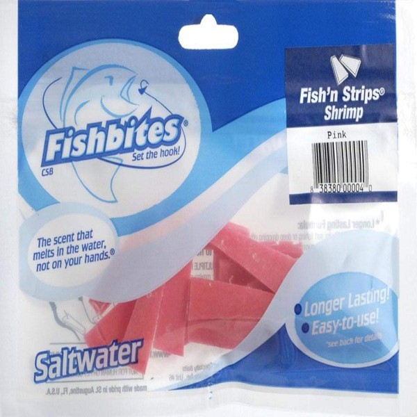 Fishbites 0004 Fish'n Strips Shrimp, 15-Pack, Salmon (Pink)