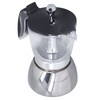 Stovetop Coffee Maker 6 Cup Moka Pot Clear ABS Top